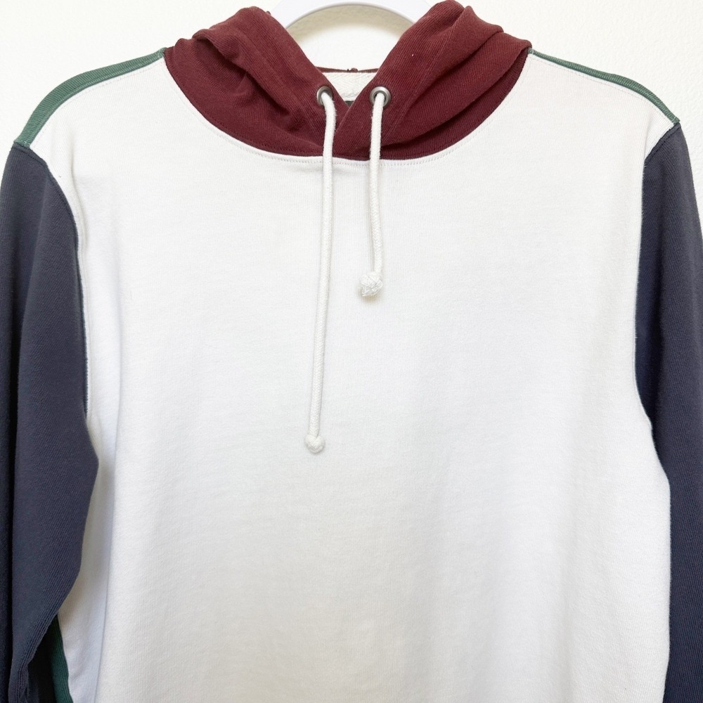 Abercrombie & Fitch Mens Colorblock Rugby Cloth Hoodie Multi Color Medium - Picture 3 of 9